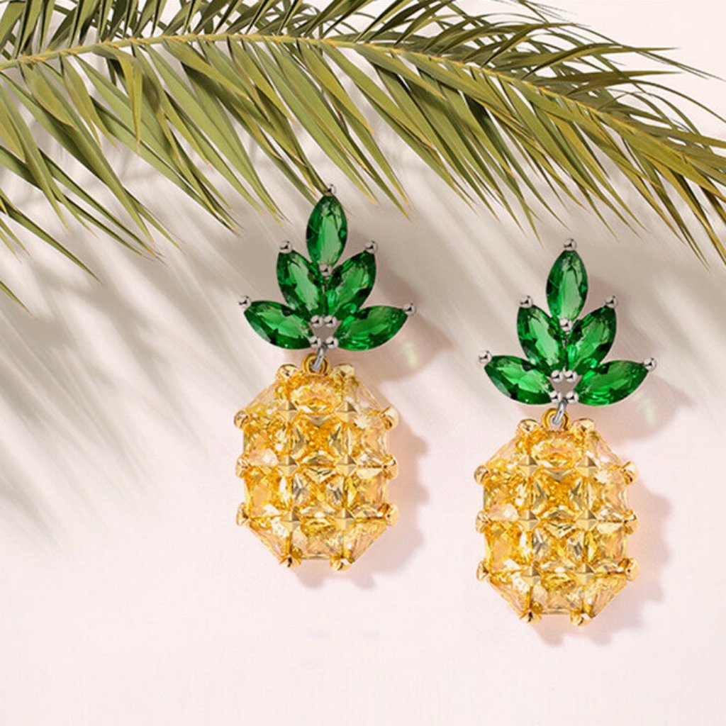 Hawaii Summer Cute Pineapple Earrings 25$